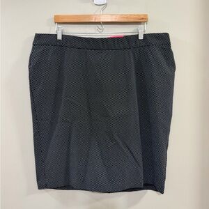 Investments Black and White Polka Dot Pencil Skirt. Secret Support size 20W